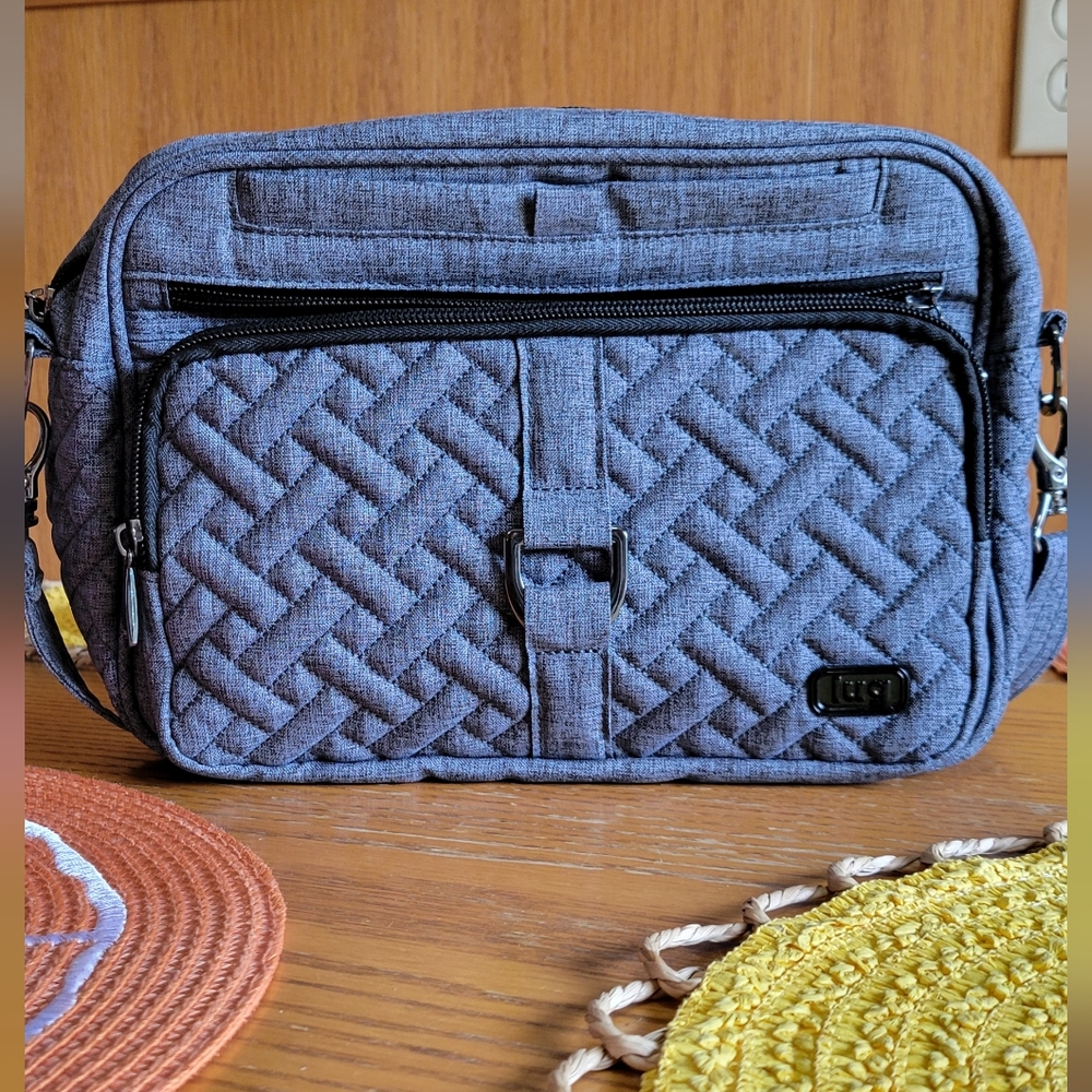 Gray Lug Crossbody Bag